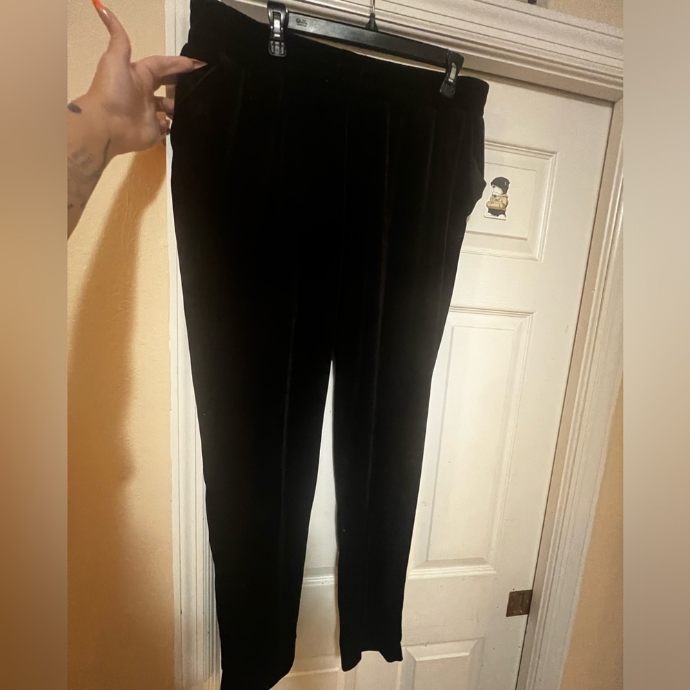 Velvet joggers, no string